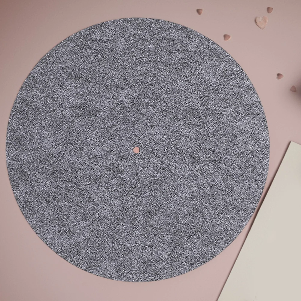 

Record Mat Turntable Slipmat Vinyl Printable Sound Absorbing for Grey Player Felt