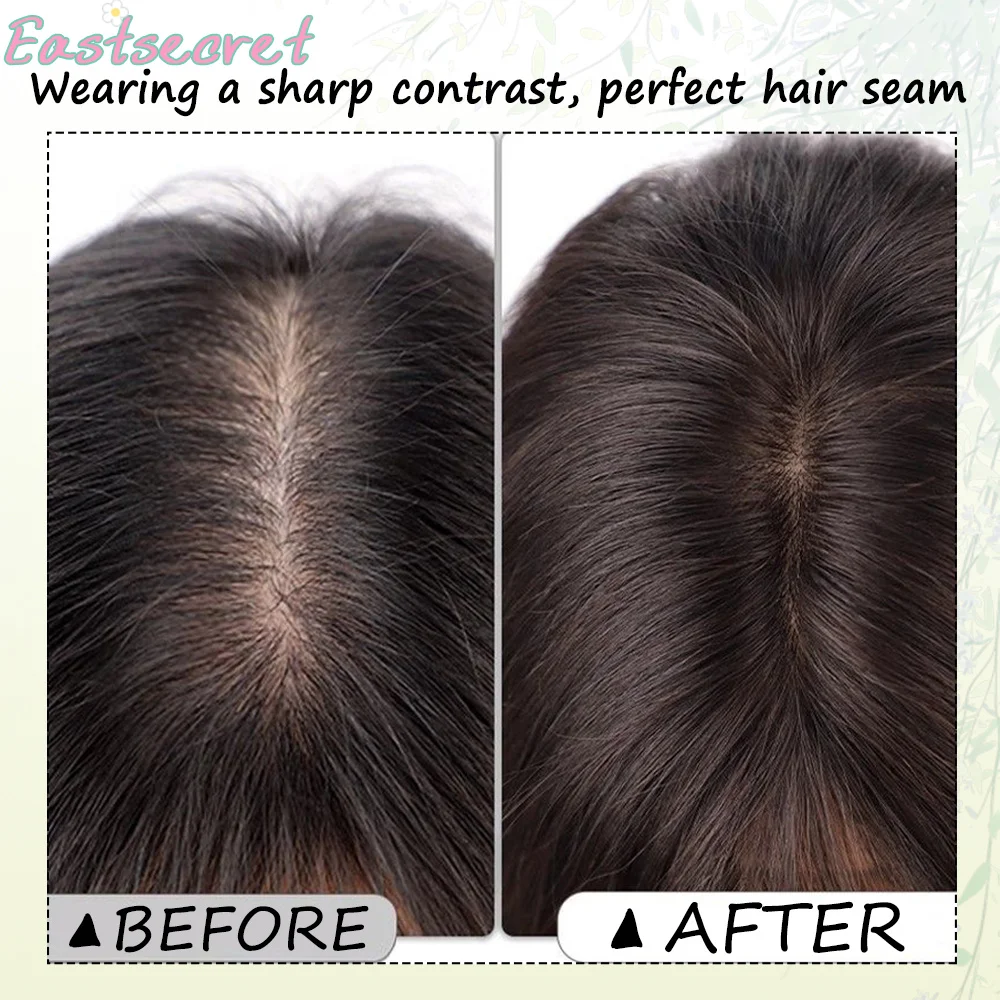 EASTSECRET Synthesis hair seam patch Lightweight seamless wig Bangs wig Natural high skull false bangs hair suture patch