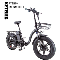 KETELES Retro Electric Bicycle 48V 2000W Big Dual Battery 26AH Hydraulic Brake 20 * 4.0 Fat Adult Mountain Electric Bicycle