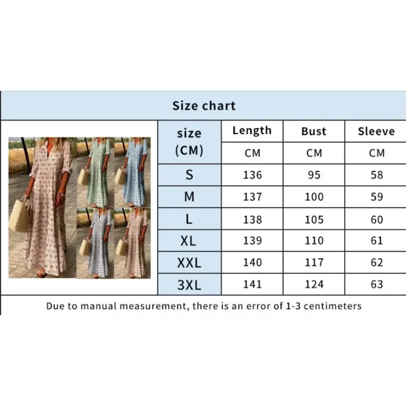Femmes mode Boho imprimer Robe longue automne à manches longues col en V robes Vintage décontracté ample vacances Robe confortable Robe Femme