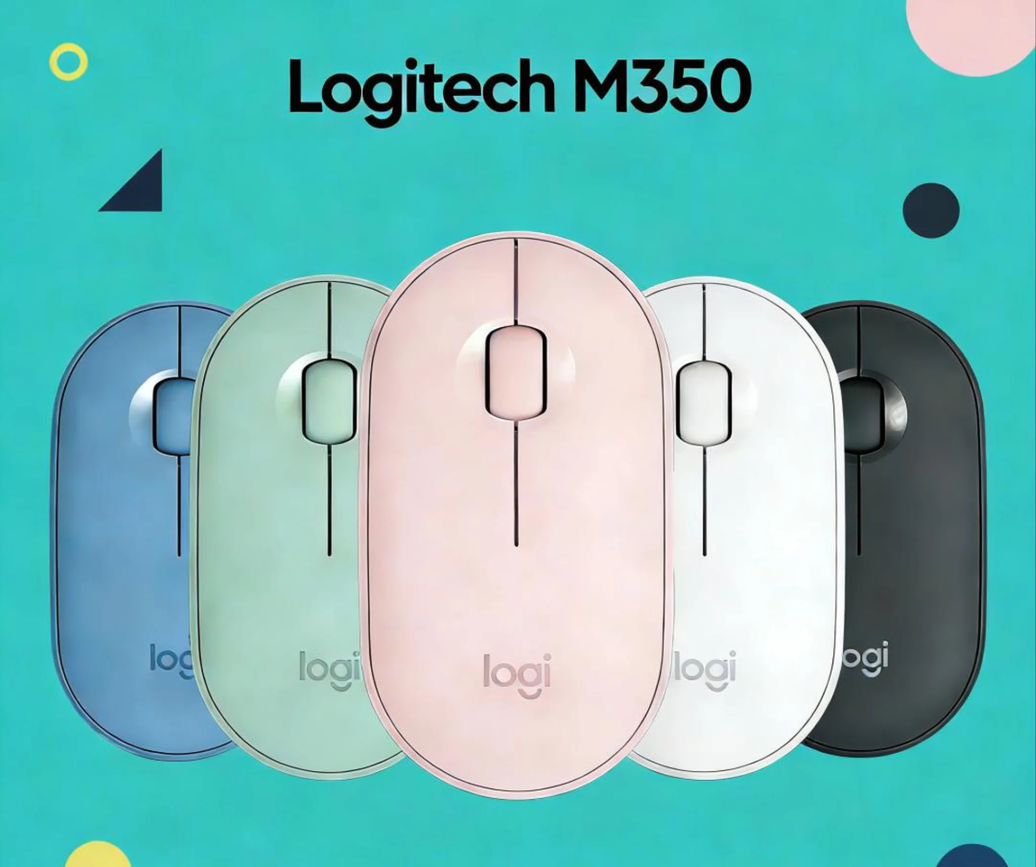 

Logitech M350 Wireless Bluetooth Mouse, Ergonomic Design, Silent Click, Dual-Mode, Portable, Durable Battery + MX3S/M750/M650