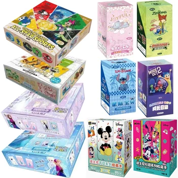 Genuine Disney series trading cards for children Mickey friends Zootopia stitch bear frozen collection card kids toy gift