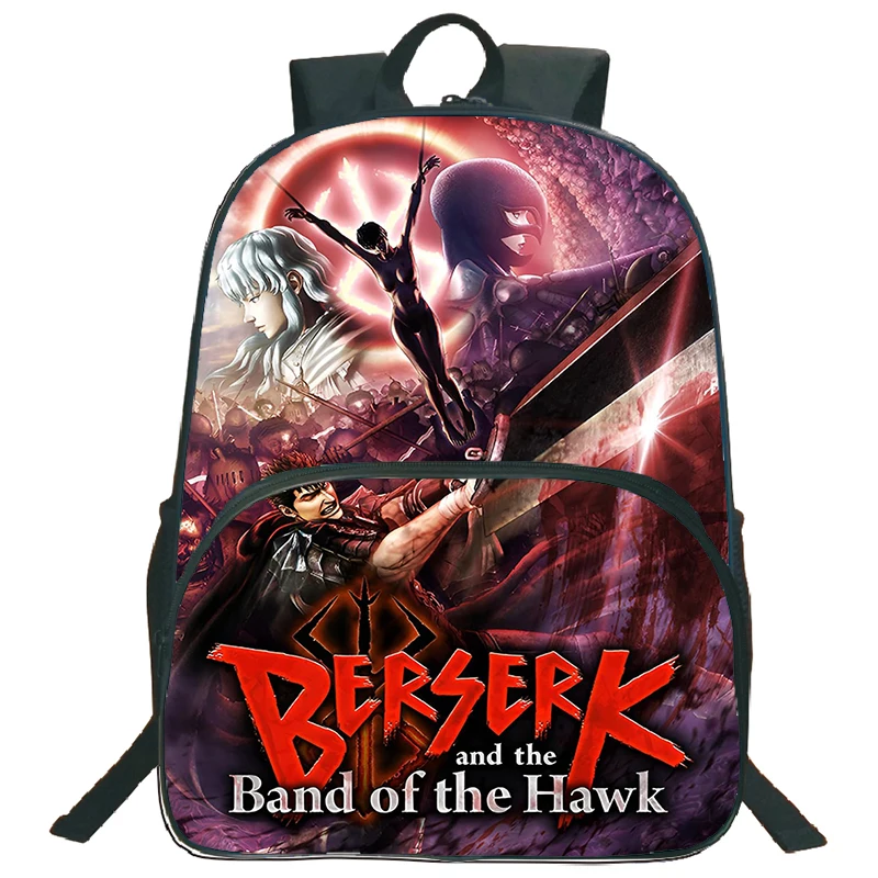 Anime Berserk Printed Backpack Primary School Students Bookbag Boys Girls Large Capacity Backpacks Laptop Bag Children Schoolbag