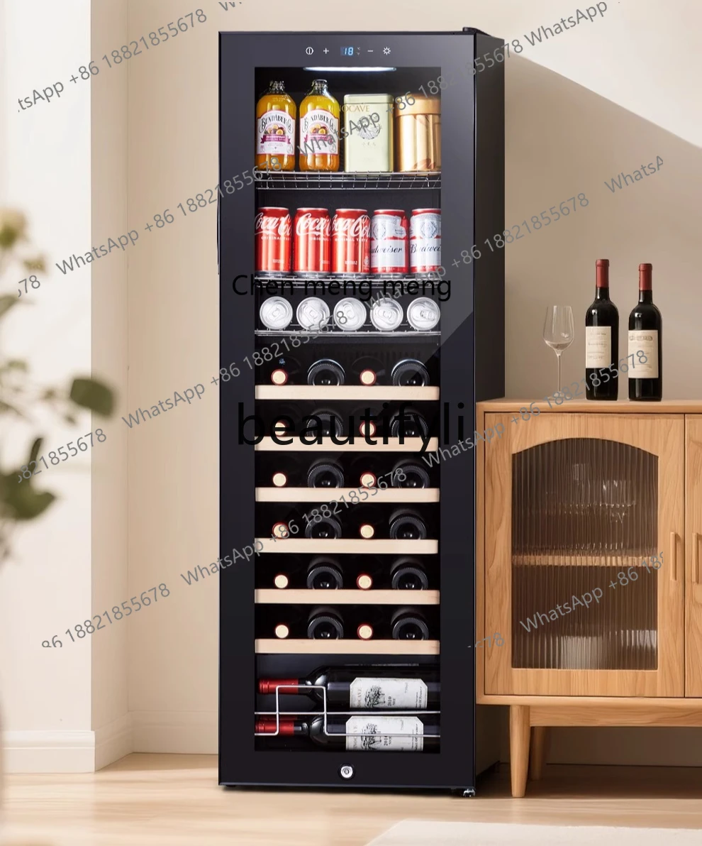 Hot sales New ice bar household small beverage transparent refrigerator living room office