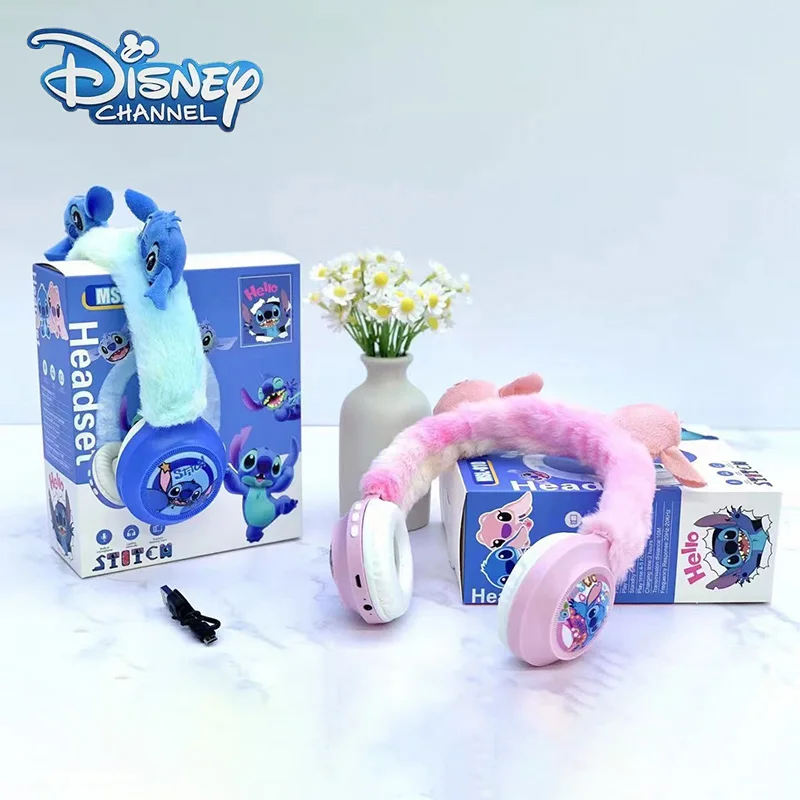 New 2025 Disney Series Stitch Wireless Bluetooth Headphones Noise Canceling Msl-810 Hifi Stereo Sound Anime Cartoon Kids Gifts