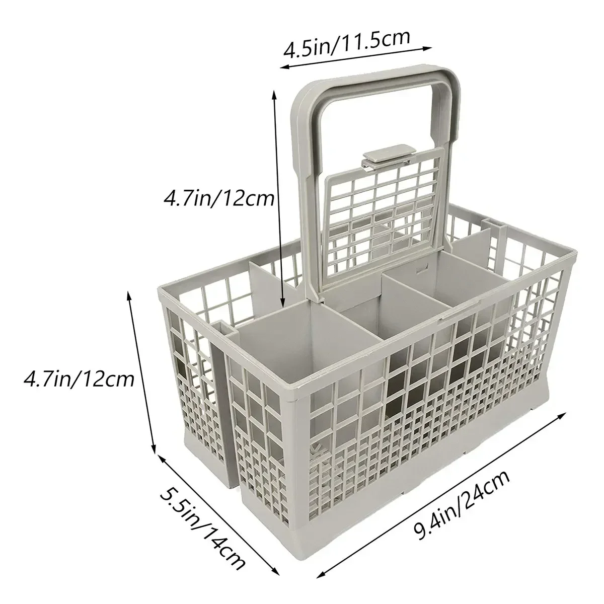 Universal Dishwasher Cutlery Basket Foldable Kitchen Tableware Drying Organization for Dishwasher Replacement Accessory 1/2Pcs