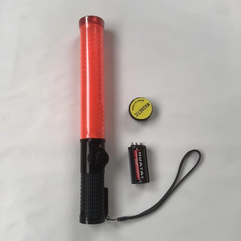 Scalable Traffic Control Stick, Fire Emergency Fluorescent Stick, Rescue Lighting Support Telescopic Handheld Command Stick