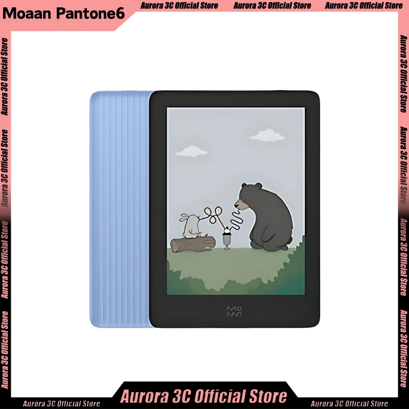 Moaan Pantone 6 Smart E-Book Reader Electronic Book Tablet Android 11 64gb Color Ereader Customized 6 Inch Small Screen Reader