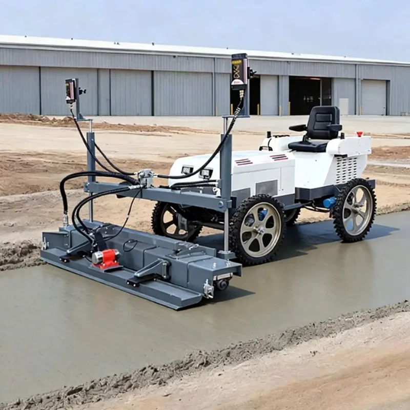 Ride on Laser Screed Concrete, Laser Leveling Machine, Hydraulic Drive Automatic Floor Screed for Warehouse Construction