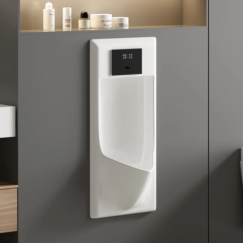 Wall Entry Fully Automatic Induction Men Urinal Adult Embedded Deodorant Urinal Smart Flush