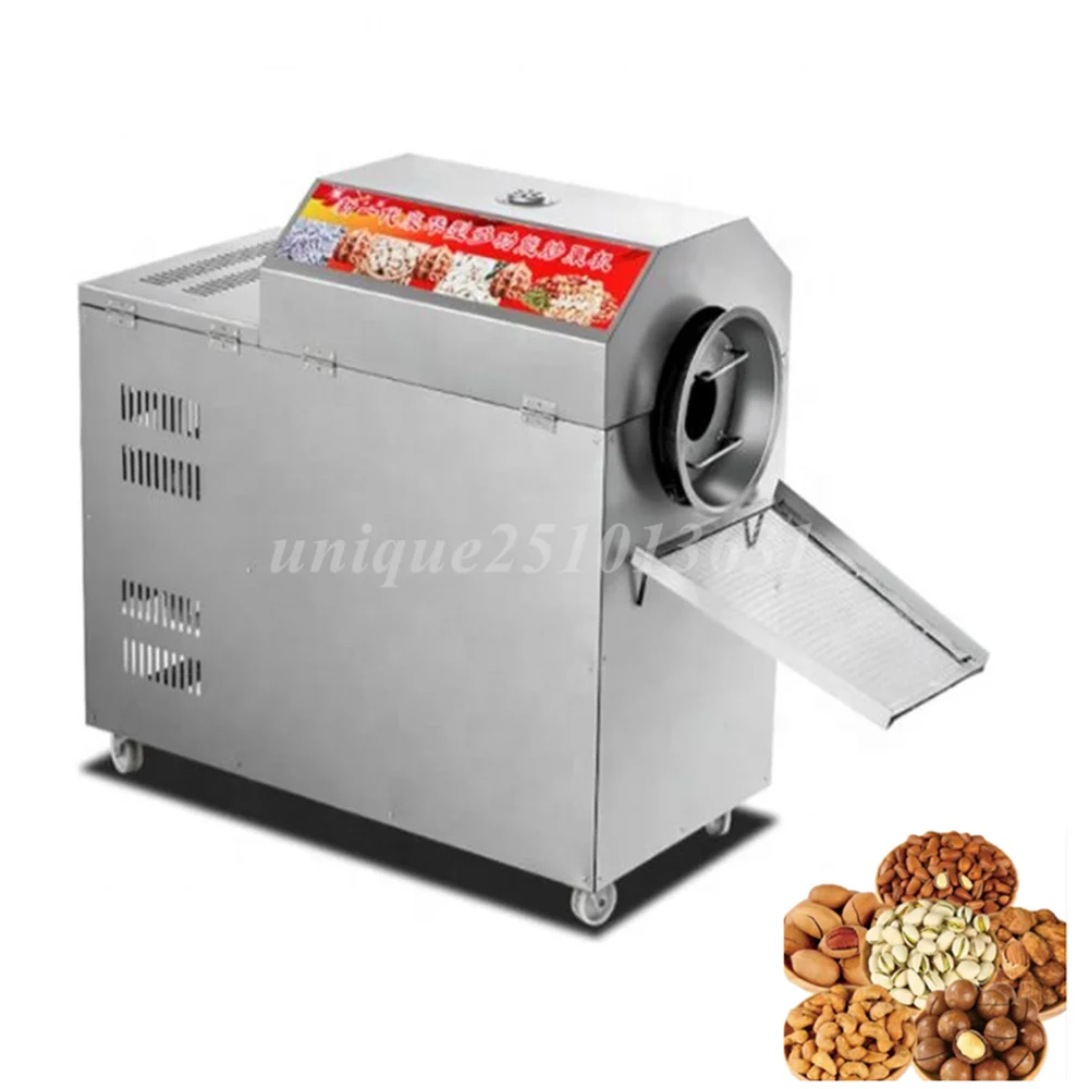 

Gas High Efficiency Peanut Nuts Roaster Machines Cocoa Bean Roasting Machine Sesame Machine Palm Kernel Roasting Machine