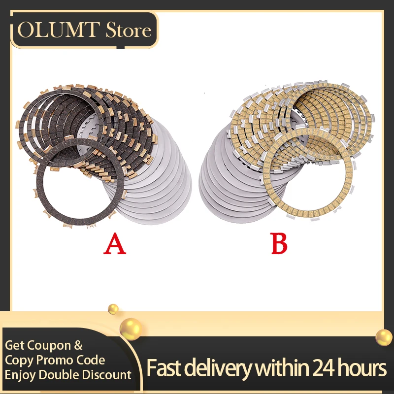 

Road Passion Motorcycle Engine Parts Clutch Plates & Steel Friction Disc Kit For BMW S1000RR S1000XR M Billet S1000R M1000R