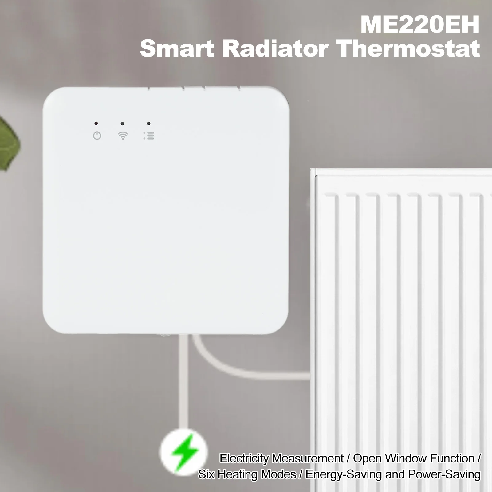 16A Smart Radiator Thermostat Temperature Controller with Six Heating Modes 90-250V Electric Heating Control Support Electricity