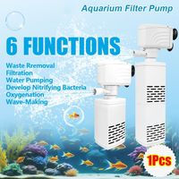 1Pcs New Submersible Silent Aquarium Filter Pump 3 in 1 220V Air Oxygen Aerator Water Change 4/6/15/20/25/35W Wave Maker