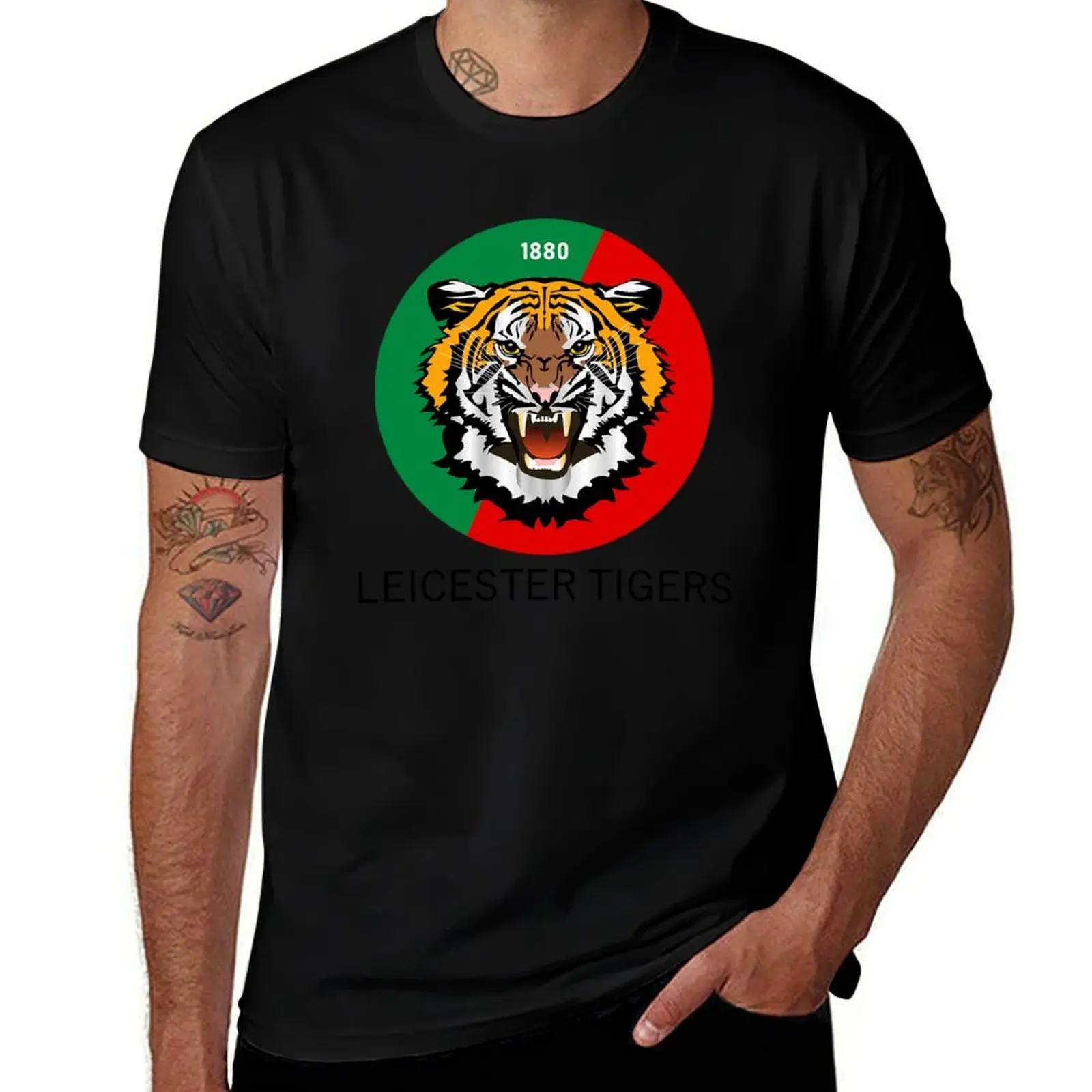 Leicester Tigers Logo Rugby Team Classic Sports Gift T-Shirt oversize t-shirts man korean fashion vintage t shirt men