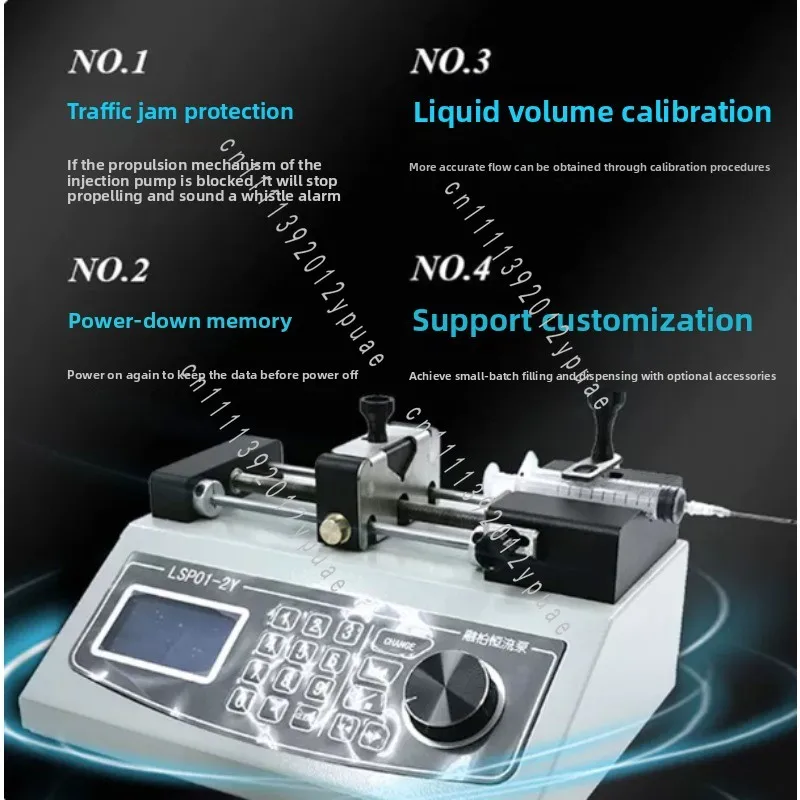 High Precision Dual Syringe Pump Microfluidic PushEquipment for Electrospinning Lab Use
