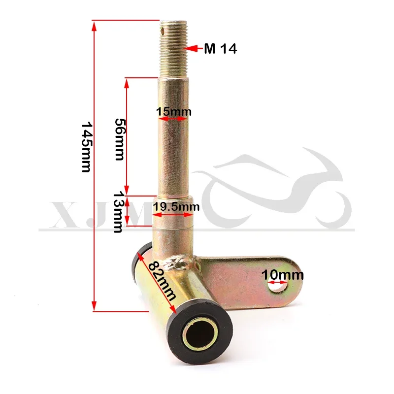 15mm Front Steering Strut Knuckle Spindle For China ATV 49cc 50cc 110cc 125cc Go Kart Golf Cart Buggy Karting UTV Quad Bike Part