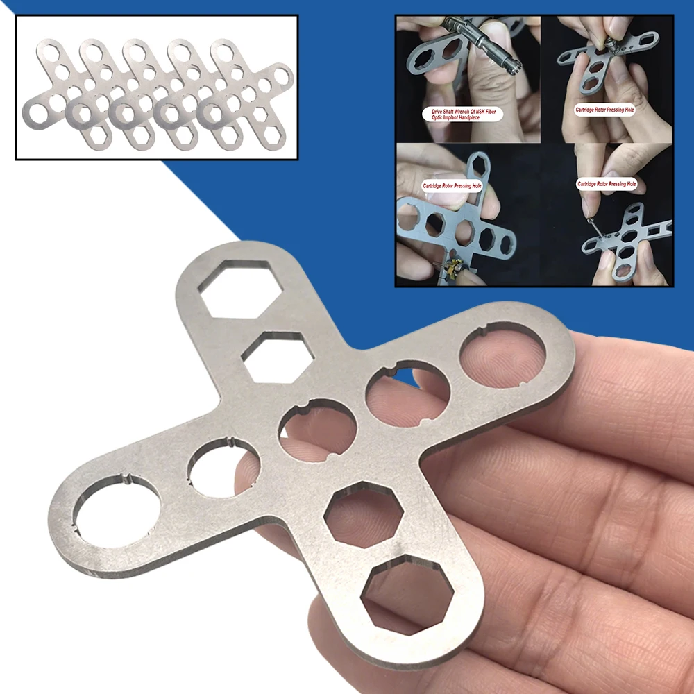 Professional Grade Handpiece Service Wrench 3 5 in 1 Design for Infection Control and Routine Maintenance