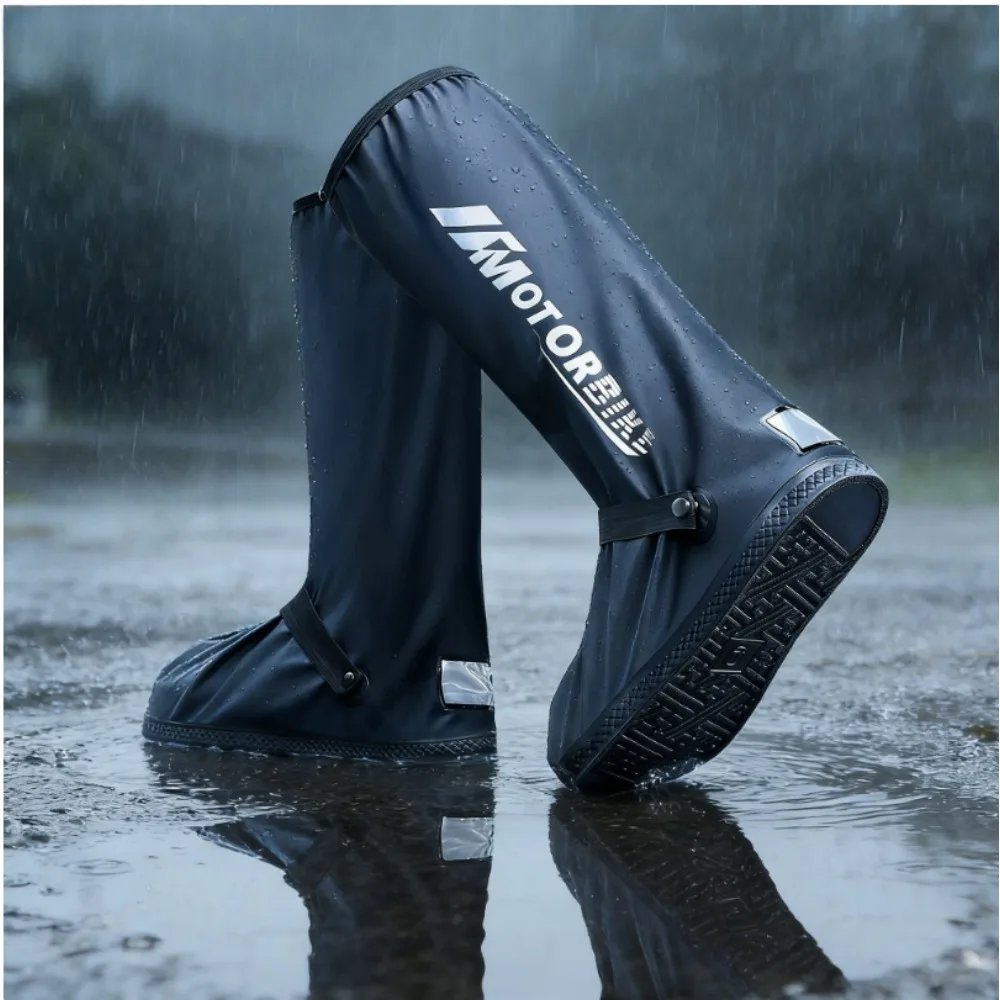 

Waterproof Slip Resistant Rain Boot Covers for Men Women High Top Durable Anti Mud Shoe Covers