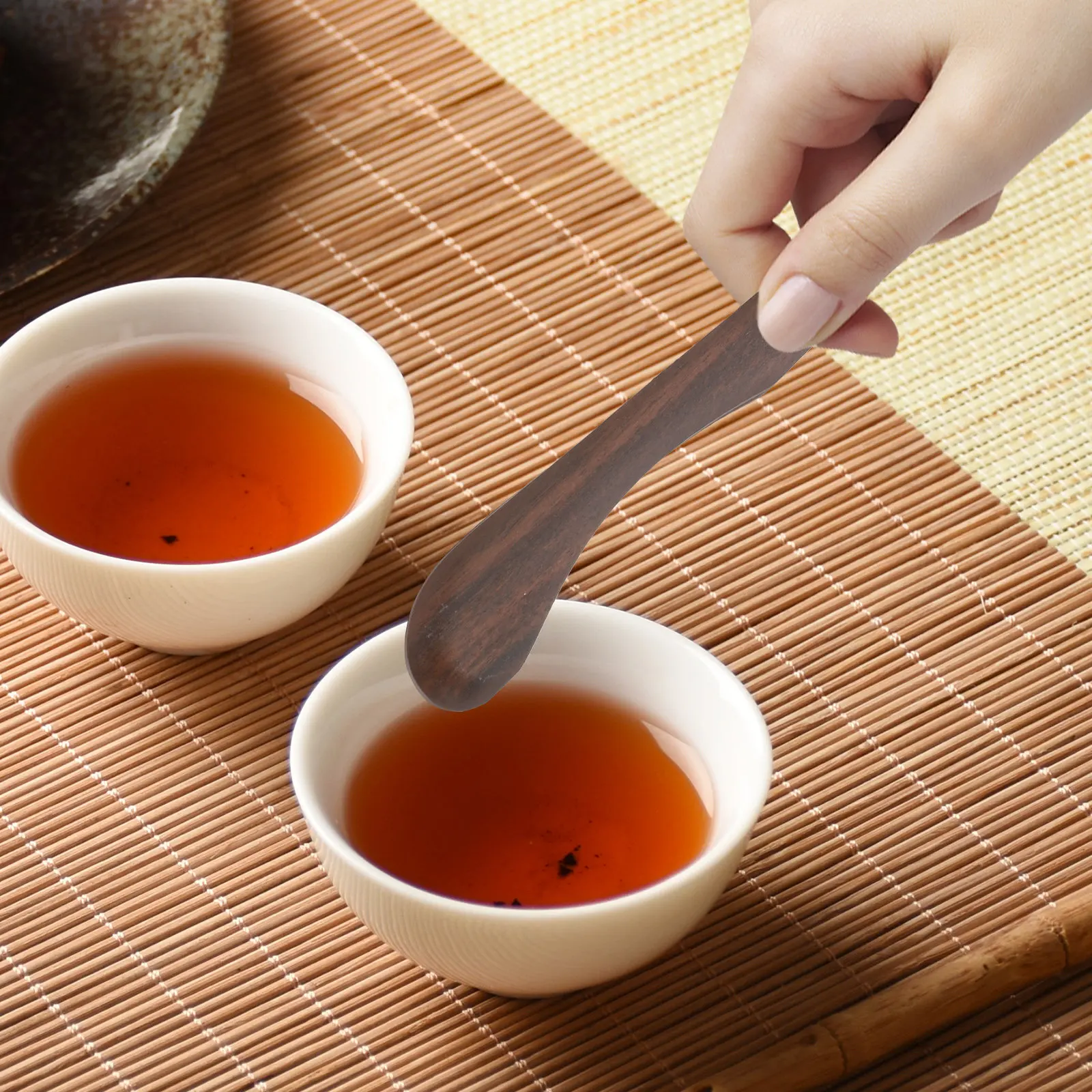 Wooden Food Clamp Tea Clip for Kung Fu Tea Non-Slip Serving Tool Anti-Scald Decorative Cup Clip Grilled Steak Vegetable Pick