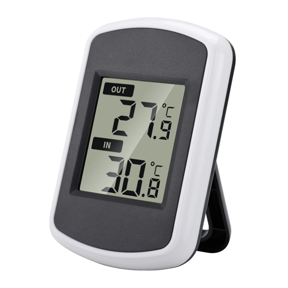 LCD Weather Display Indoor Outdoor Temperature Monitor Accurate Temperature Measurement Battery Operated Sensor