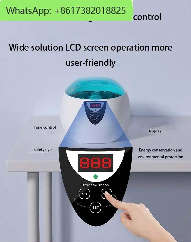 家庭用超音波クリーナー プロフェッショナルジュエリークリーナー 750ML35W 42kHz 5タイマー メガネ 時計 義歯 キー カミソリ ブラシクリーニング