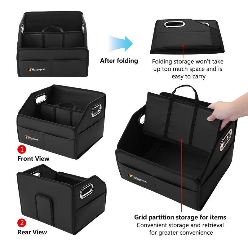 For BMW Car Trunk Big Capacity Storage Box Stuff Organizer Tool Box E30 E34 E36 E39 E46 E52 E53 E60 E61 E62 E70 E71 E83