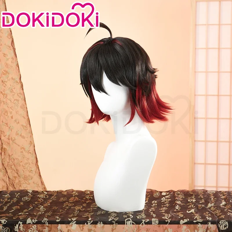 DokiDoki Genshin Impact Game Cosplay cabelo para homem, resistente ao calor, sintético, boné de peruca grátis, em stock