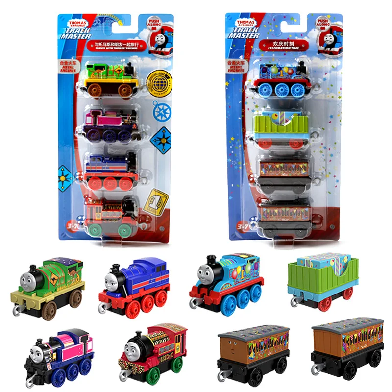 Original Thomas and Friends Trackmaster 10pcs Diecast Plastic Metal Train Set Toys for Children Kids Friendship Birthday Gift