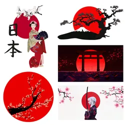 M450 Creative Stickers Japanese Landscape Stickers Silhouette Comic Decal Anti Scratch Sticker Fit For GTR VAN Glue Sticker