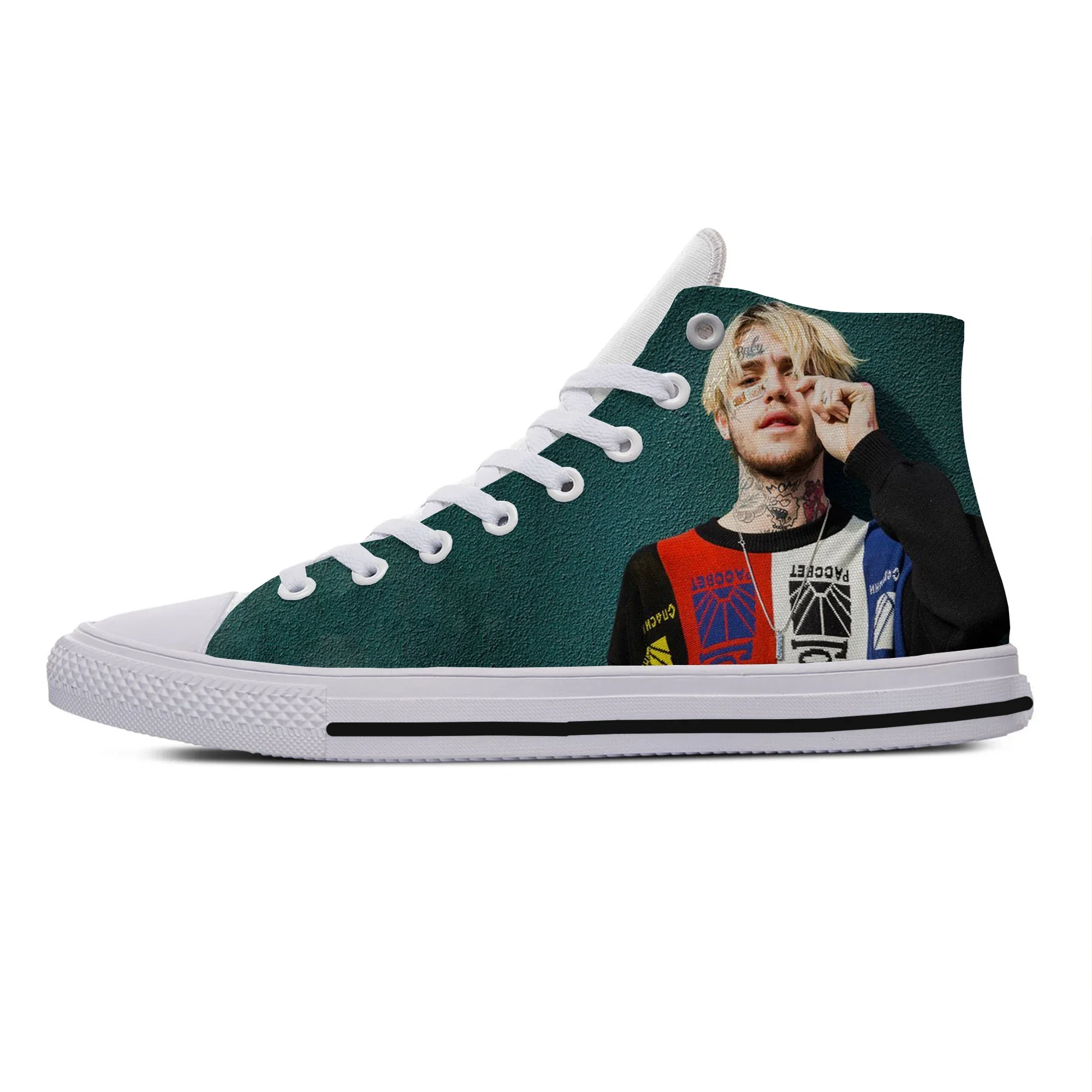 جديد مغني الراب ليل اللمحة الترفيه أحذية الراب الهيب هوب ليلPeep الرجال بارد رجل امرأة خفيفة الوزن عالية مساعدة حذاء قماش أحذية مجلس الكلاسيكية