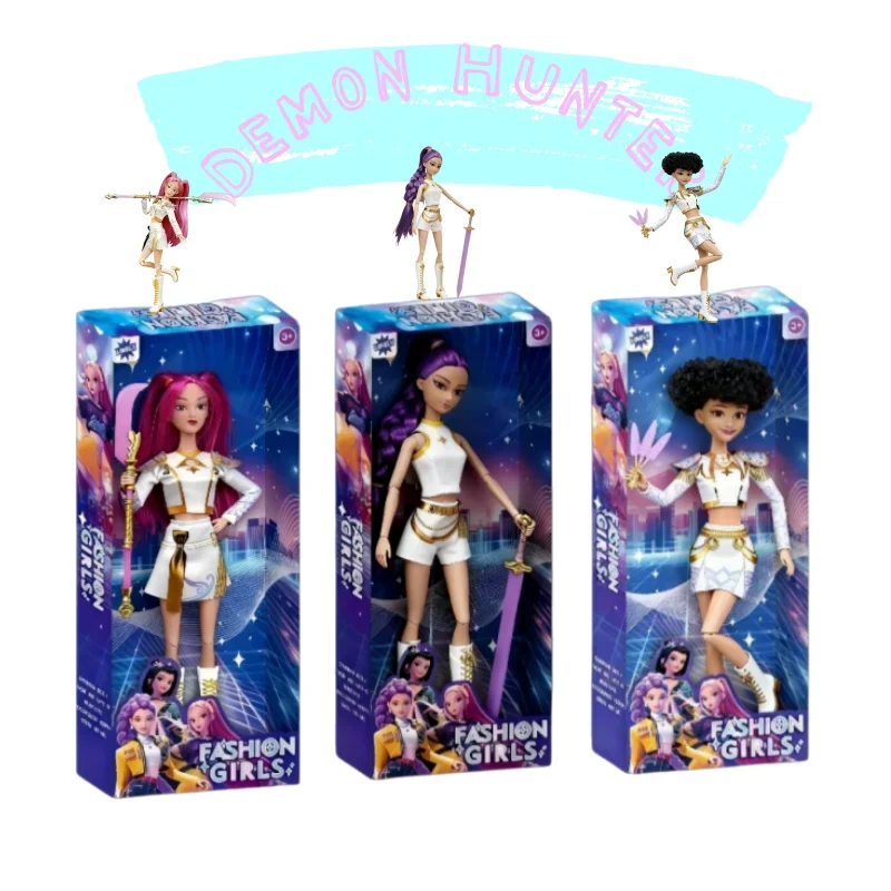 NEUE Puppe Spielzeug Kpop Dämon Jäger Action Figur Spielzeug Rumi Mira Zoey Schöne Prinzessin Baby Mädchen Puppen Kunststoff DIY Spielzeug für Mädchen