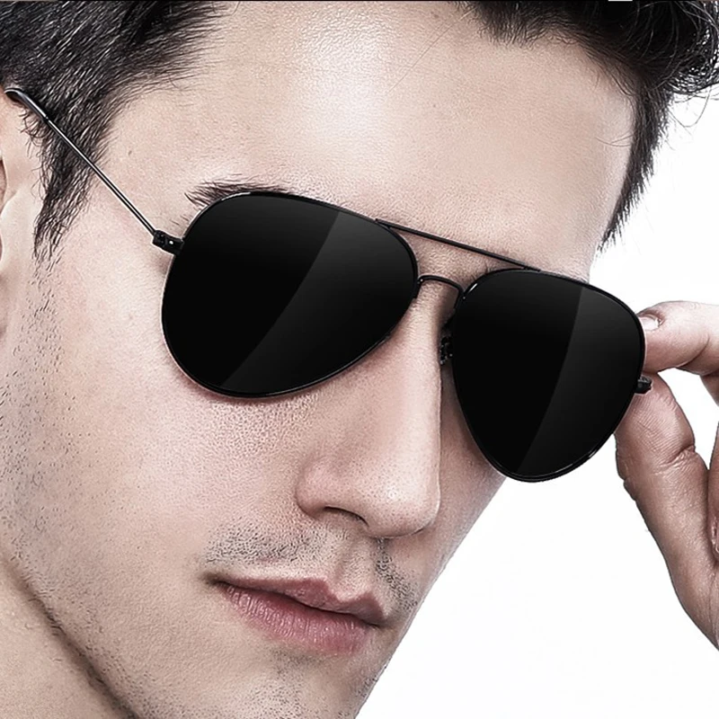 Luxury Men's Brand Sunglasses Driving Sun Glasses For Men Women Brand Designer Vintage Black Pilot Eyewear UV400