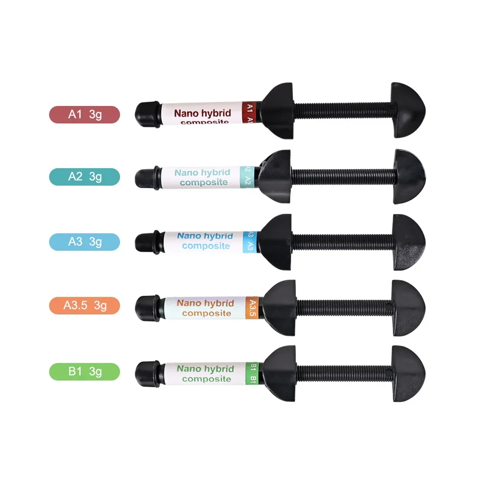Dental Nano Hybrid Composite Resin  Kit  A1/A2/A3/A3.5/B1 Dentistry Enamel Material Aesthetics Composite Resin Filling Materials
