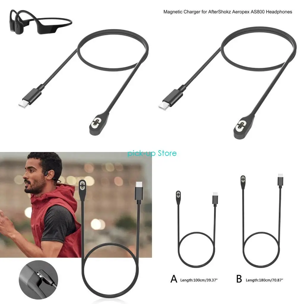 Q5WA Зарядный кабель для гарнитуры AfterShokz Aeropex AS800 Магнитный шнур для быстрой зарядки Q5WA Зарядный кабель для гарнитуры AfterShokz Aeropex AS800 Магнитный шнур для быстрой зарядки