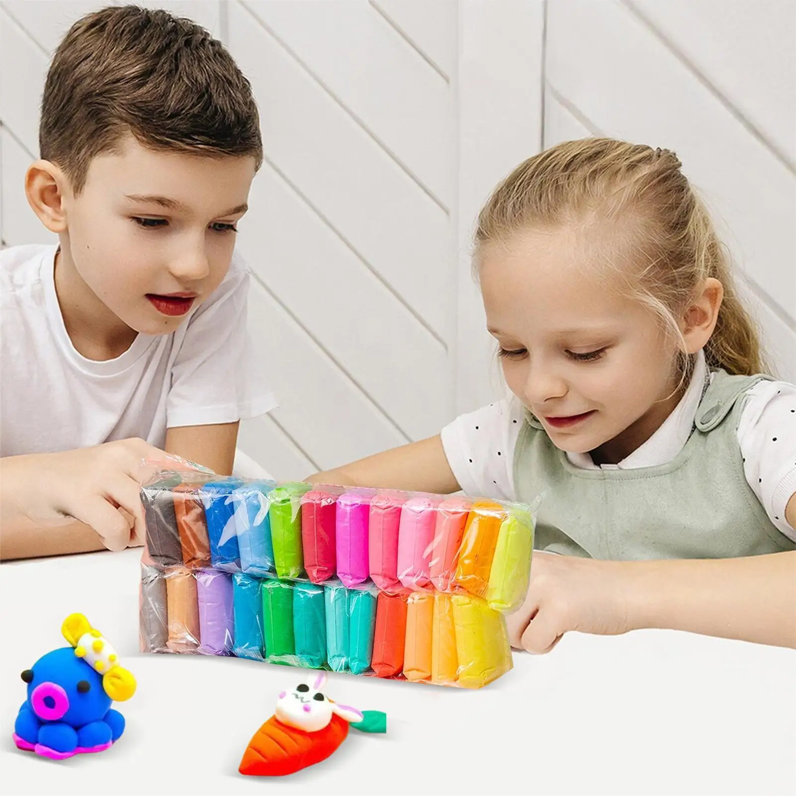 12/24/36 Colors Air Dry Clay Super Light Modeling Clay DIY Crafts with Tools Soft Creative Educational Toys for Kids Gifts