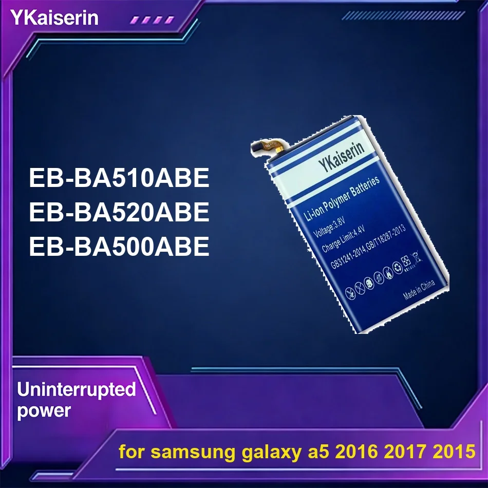 

Аккумулятор для мобильного телефона Safe EB-BA500ABE EB-BA510ABE EB-BA520ABE 4400-5700 мАч для Samsung Galaxy A5 2016 2017 2015