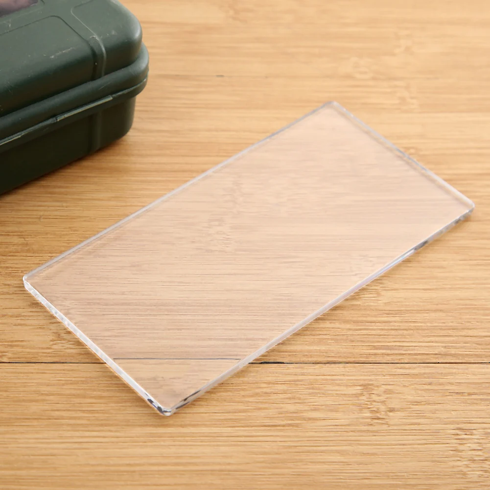 3mm 5mm Thickness Transparent Acrylic Plates Replacement Pad DIY Die Cutting Embossing Machine Plate Scrapbook Crafts 16*8CM