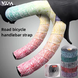 VXM Road Bike Gradient Handlebar Tape Breathable Anti-slip Shock Absorbing Belt Winding Straps Soft Wear-Resistant Cycling Strap