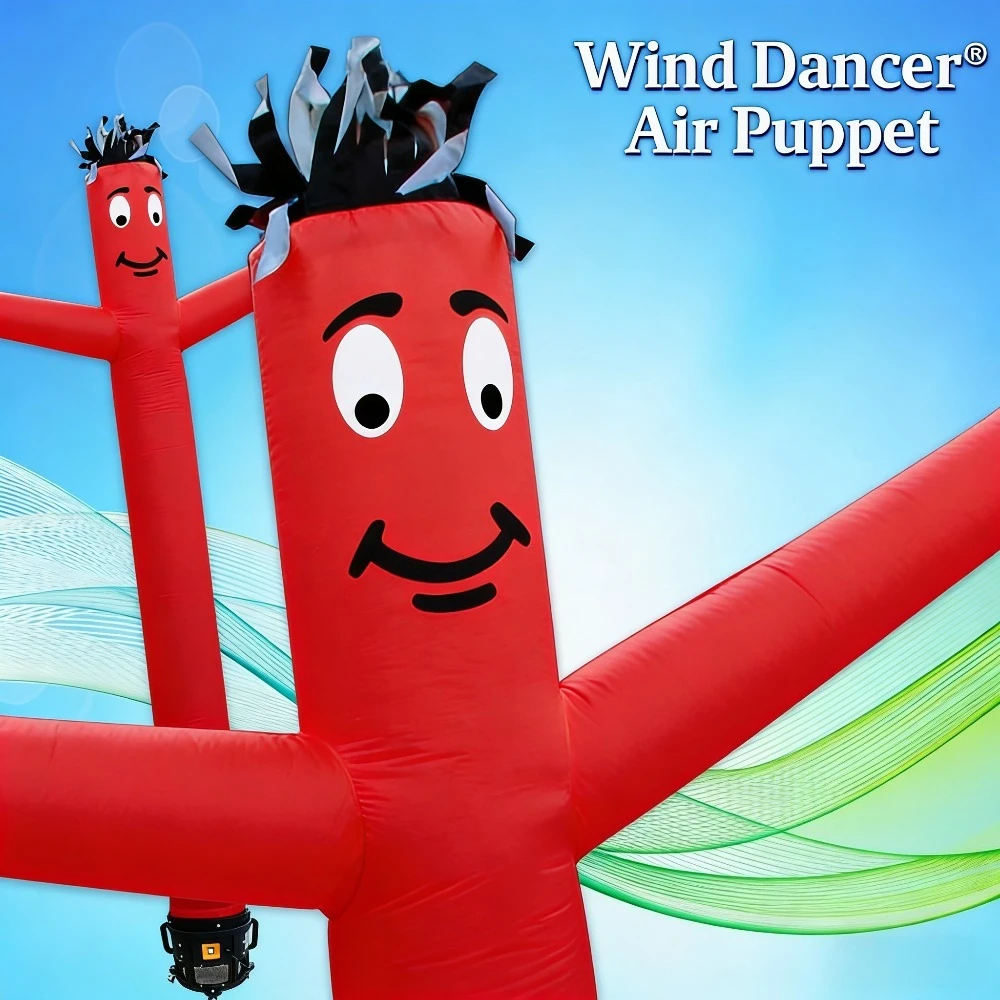 10-20ft Inflatable Air Dancer; Scarecrow; Inflatable Dance for Shop Sign to Scare Birds (Blower Not Included) view 4