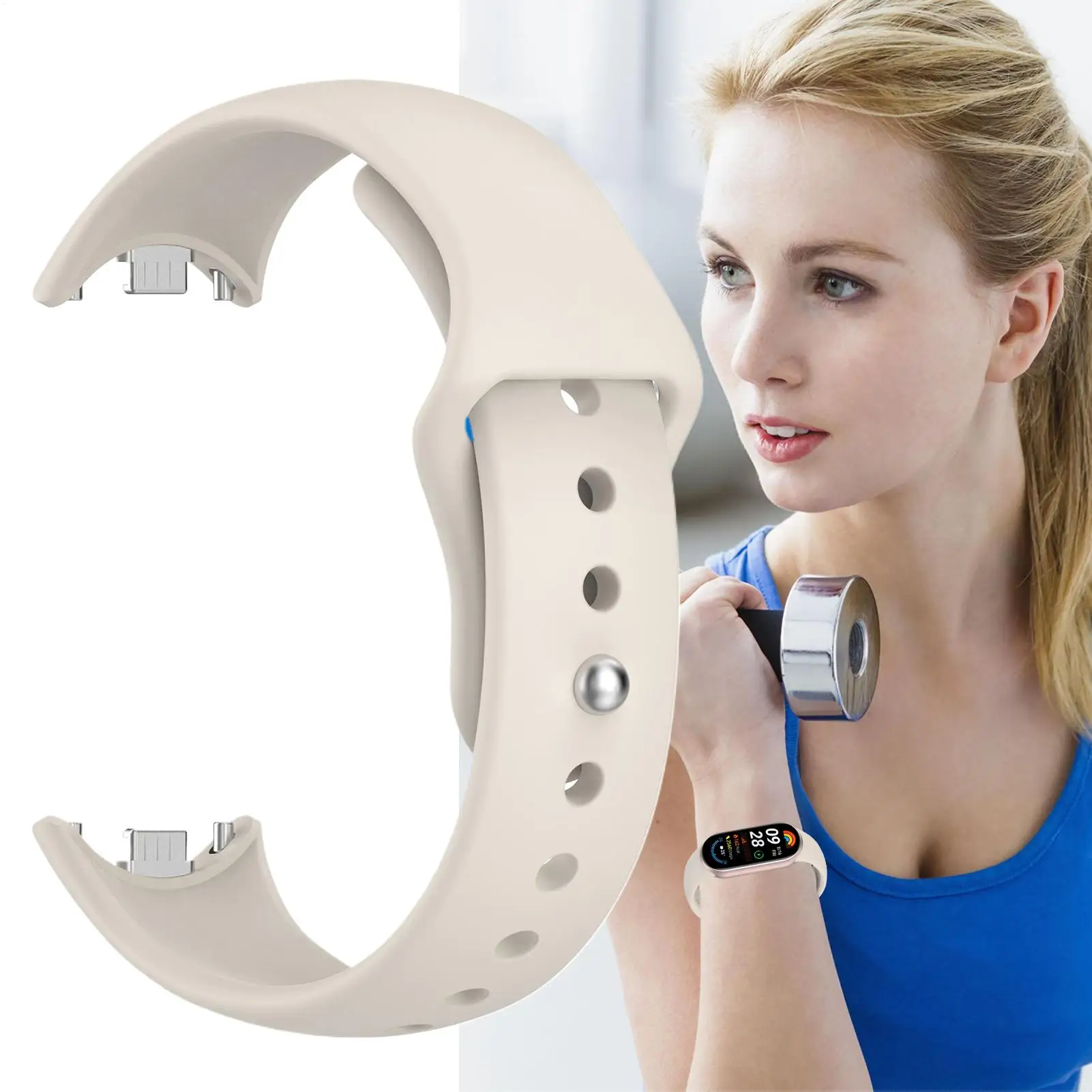 

Для Mi Band 10 9 8 NFC Сменный ремешок для часов Быстросъемный браслет для умных часов Водонепроницаемый быстросъемный ремешок для часов для путешествий