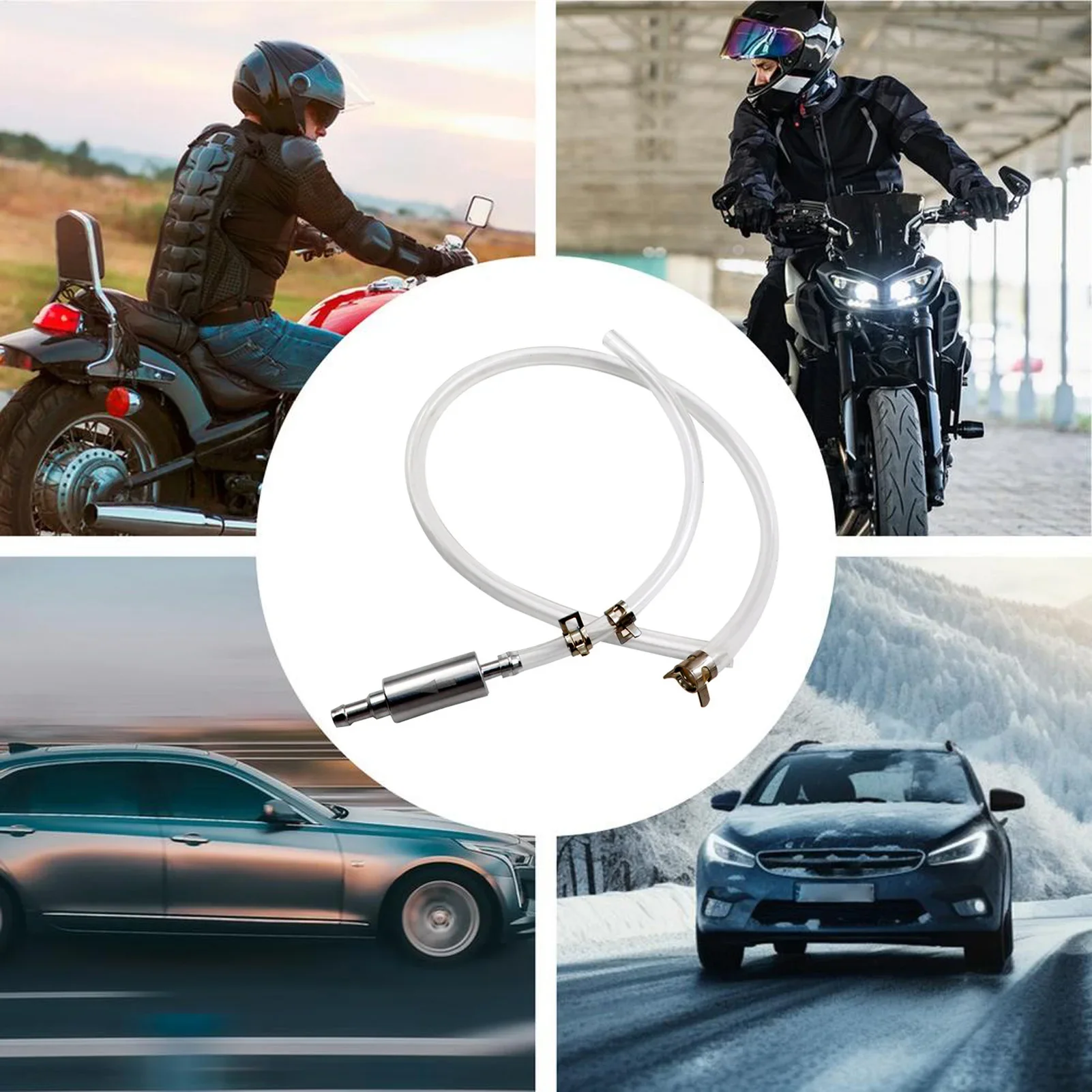 Universal Hydraulic Brake Bleeder Tool Lockable Brake Fluid Bleeding Hose Equipped With One‑Way Non‑Return Check Valve for Car