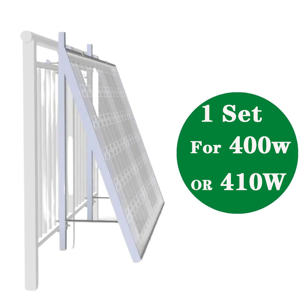 Balkon-Kraftwerkshalterung für 400 W, 410 W, 800 W, 820 W, Solarmodule, Halterung aus Aluminiumlegierung, Geländer, verstellbarer Winkel 0 bis 30 – Detail 2