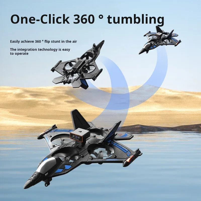 New D20 Quadrotor Obstacle Avoidance High Foam Fighter Drone Children's Remote Control Aircraft Four-axis Flight Simulator