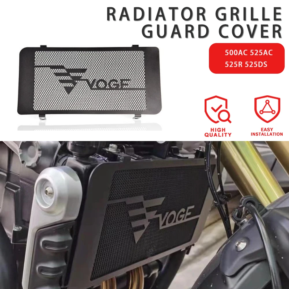 

Motorcycle Honeycomb Mesh Radiator Guard Grille Oil Radiator Shield Protection Cover New For LONCIN VOGE 500AC 525 AC 525R 525DS