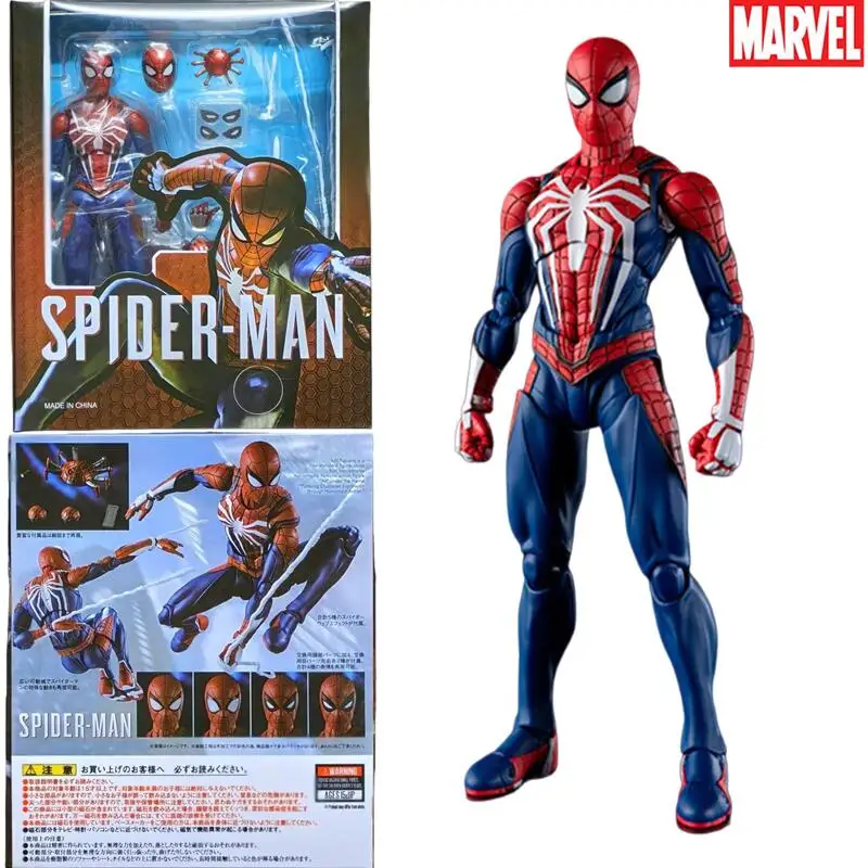 Figura de acción SHF Spider-Man PS4 Advanced Suit, edición del juego Peter Parker, modelo con articulaciones móviles, adorno de escritorio, regalo coleccionable