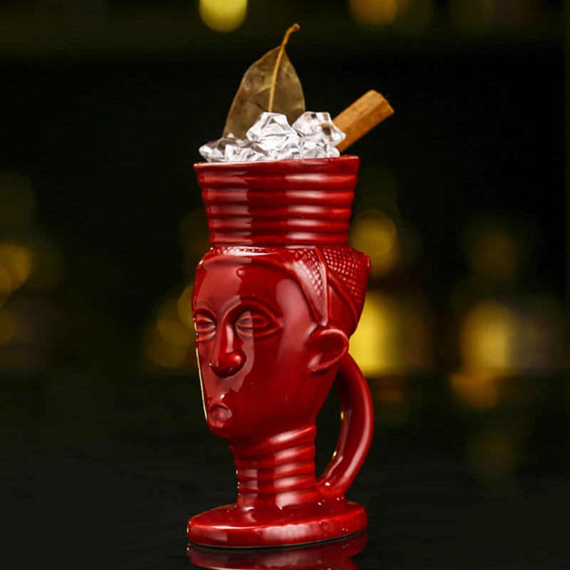 Home Decor 280ml Hawaii Tiki Cup Bar Creative Cocktail Cup Living Room Decoration Beer Beverage Mugs Home Decoration Accessories