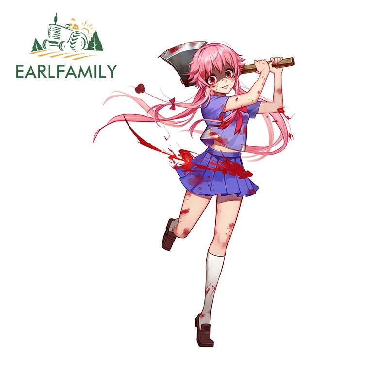 EARLFAMILY 13 cm x 8,6 cm für Black Clover Yuno Grinbellor Autozubehör DIY Autoaufkleber Kofferraum Kratzfester Aufkleber RV Dekoration