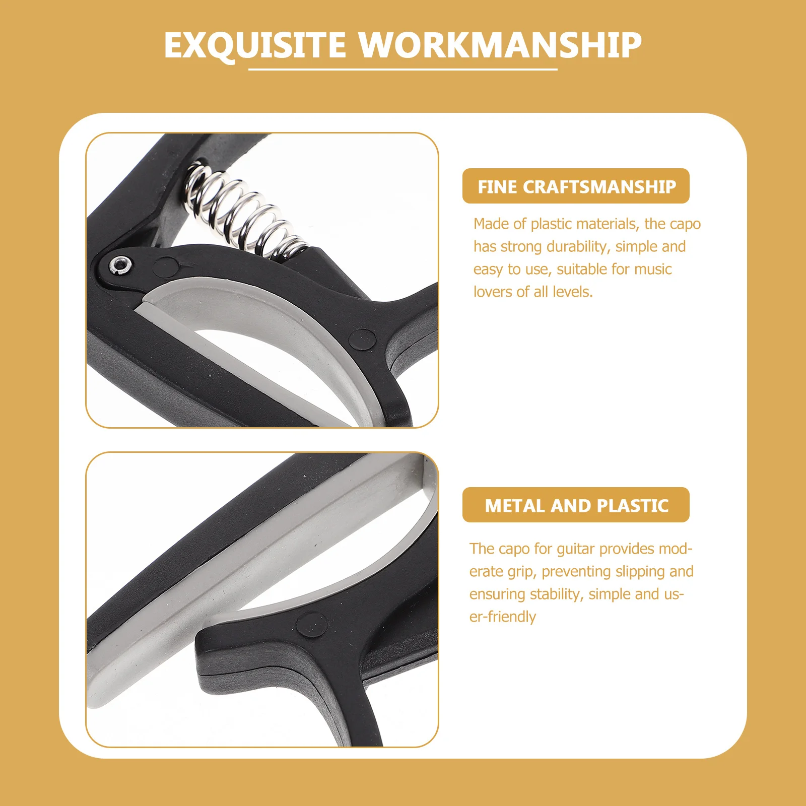 

Guitar Capo Suitable for Acoustic Electric Classical Ukulele Folk Instrument Simple Design Portable Tuner Clamp Enhance