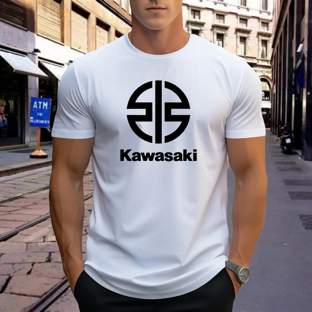 

2025-26 Summer New Hot-selling T-shirt Motorcycle Fashion Street Wear Top Style Cotton Short O Collar Cool Men and Women T-shirt